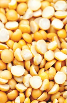 Soja sem casca e partida