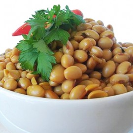 Grãos de Soja Cozidos